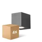 Mehrfachpackung 4x D'Lite Wandleuchte Vrebos Schwarz | IP54 - Geeignet für 1x GU10